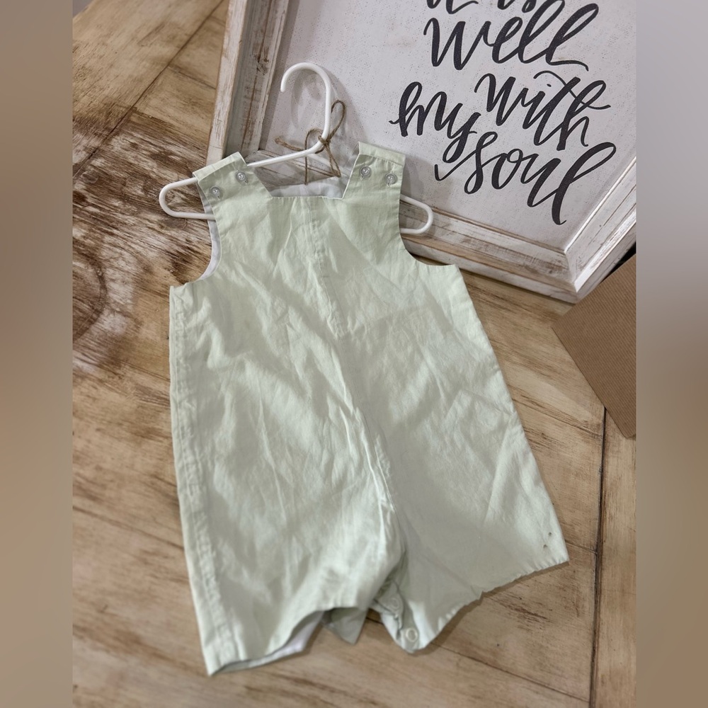 Kids Light Green Overalls